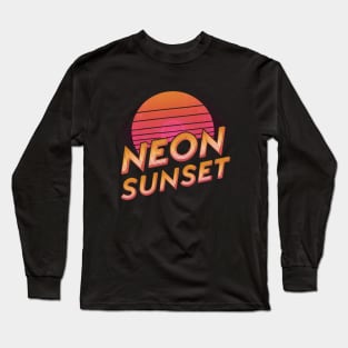 Neon Sunset Vibes Long Sleeve T-Shirt